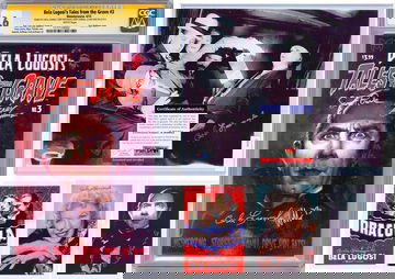 DRACULA 1931 COLLECTION - BELA LUGOSI'S TALES FROM GRAVE #3 CGC-SS 9.6 SIGNED 4X