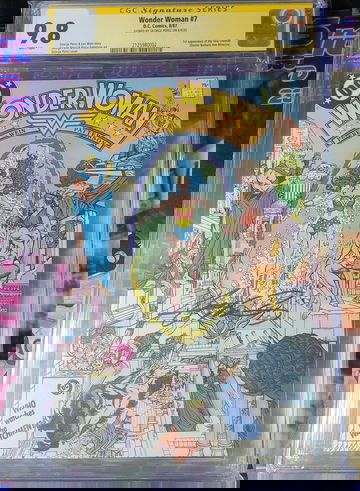 Wonder Woman #7 1987 9.8 Mint Signed By George Perez 1st App Cheetah