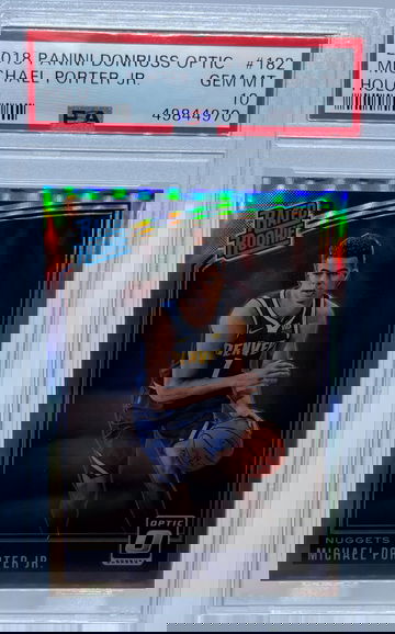 2018 Panini Donruss Optic Michael Porter Jr. HOLO PSA 10 GEM MINT