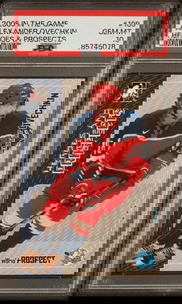 2005 ITG Heroes & Prospects #109 Alexander Ovechkin PSA 10 rookie card