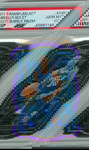 Markelle Fultz 2017 Select Die-Cut Purple Prizm PSA 10 RC /99