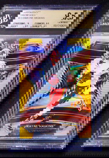 2019 Panini Select - Dwayne Haskins - Rookie Concourse Level Gold Prizm /10 BGS 9.5 Gem Mint