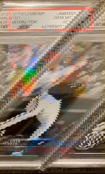 Juan Soto 2018 Topps Chrome Update Refractor