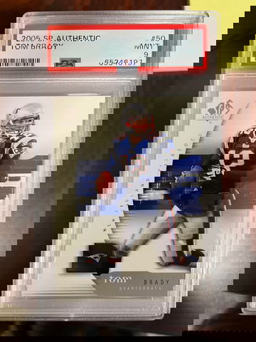 2005 SP Authentic Tom Brady PSA 9