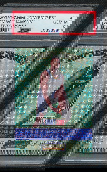 2019 Contenders Zion Williamson Lottery Ticket PSA 10