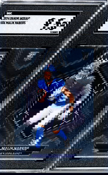 2024 Panini Mosaic #306 Malik Nabers SGC 9.5