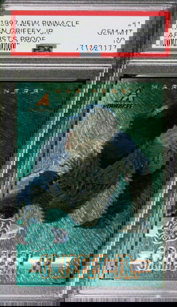 KEN GRIFFEY JR. 1997 PINNACLE ARTIST'S PROOF # 1 PSA 10 POP 4