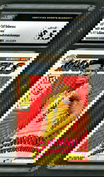 2019-20 Panini Donruss Net Marvels #11 Giannis Antetokounmpo  CSG 9.5 Mint+