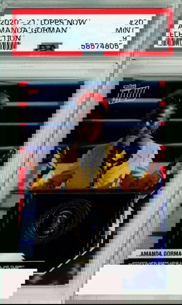 2020 TOPPS NOW AMANDA GORMAN #20 ELECTION INAUGURATION DAY PSA 9 MINT