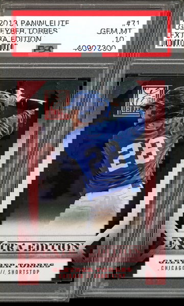 GLEYBER TORRES PSA 10 RC 2013 PANINI ELITE EXTRA EDITION #71 GEM MINT