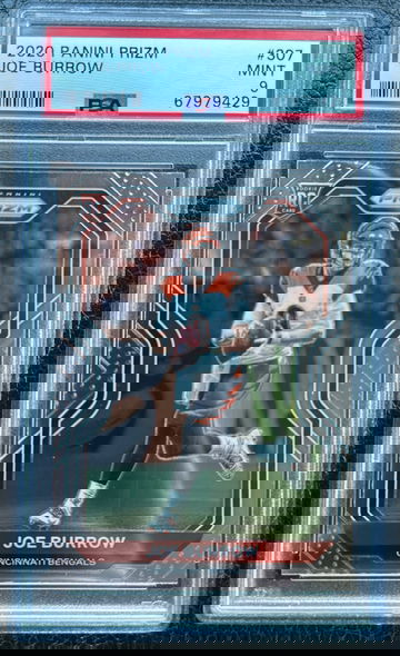 Joe Burrow Prizm PSA 9 2020 #307 RC Rookie Card Cincinnati Bengals 