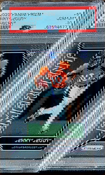 2020 JERRY JEUDY Panini Prizm Emergent PSA 10 Rookie RC #8