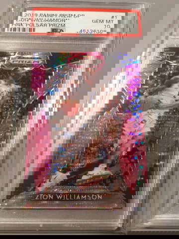 2019 Panini Prizm DP Pink Pulsar Prizm Zion Williamson #1 PSA 10