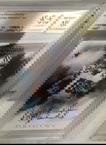 2016 Panini Origins Dak Prescott auto RC BGS 9.5