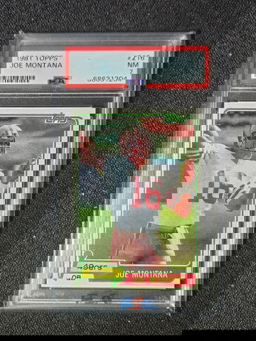 1981 Topps Joe Montana Rookie PSA 7 Football Card 