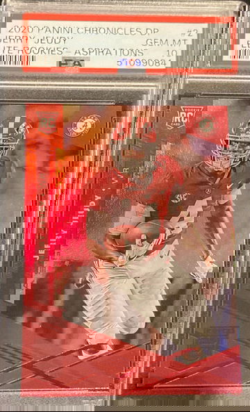 2020 Chronicles Draft Picks Jerry Jeudy Elite Rookies Aspirations PSA 10