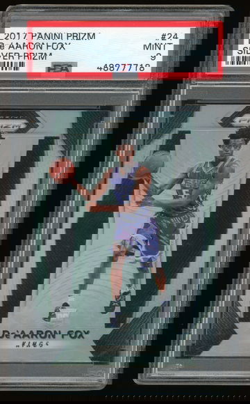 2017-18 Panini Prizm De'Aaron Fox Silver Prizm RC PSA 9