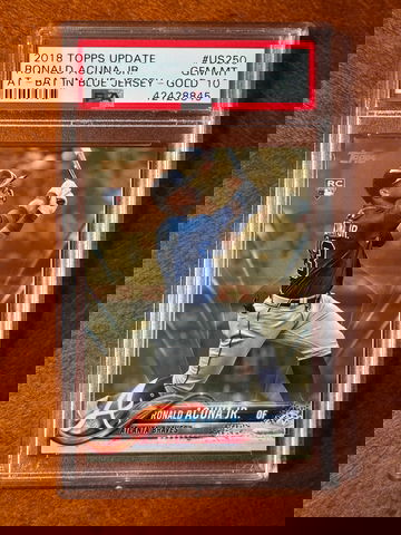 2018 Topps Update Gold Ronald Acuna