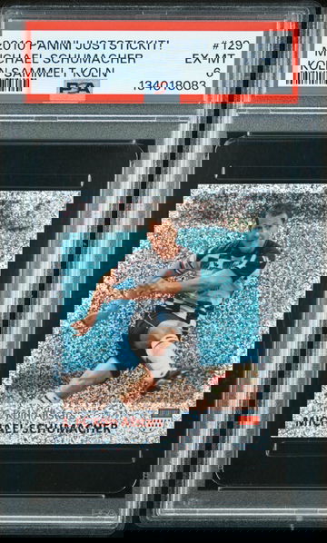 2010 Panini Koln Sammelt Sticker Michael Schumacher F1 Soccer PSA 6