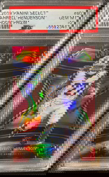 2019 Select Darrell Henderson /149 Maroon Prizm PSA 10