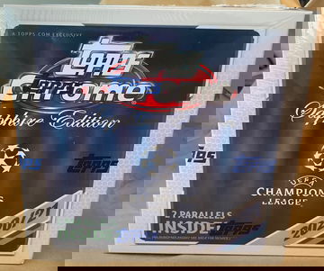 2020-21 Topps UEFA Champions League Chrome Sapphire Box