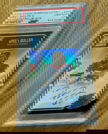 2016 Panini Donruss Optic Will Fuller V BLACK Auto /25 PSA 10 GEM MINT POP 1