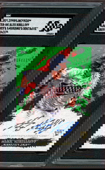 2021 Topps Inception Alex Kirilloff Autograph Green # 16/125
