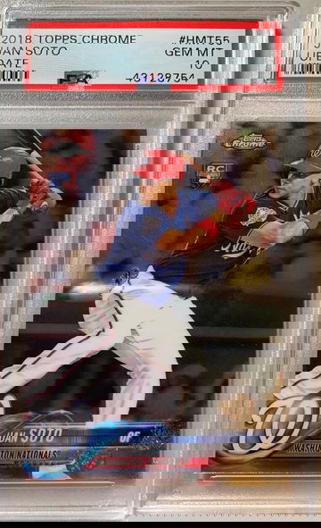 2018 Topps Chrome Update Juan Soto PSA 10