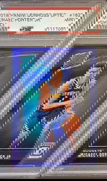 2018 Donruss Optic Purple Michael Porter Jr. RC #182 PSA 9 Mint