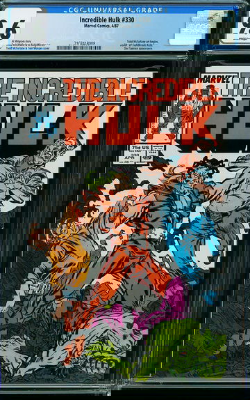 INCREDIBLE HULK #330, CGC 9.6 NM+