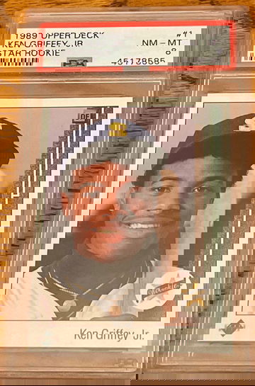 1989 Upper Deck #1 Ken Griffey Jr. PSA 8