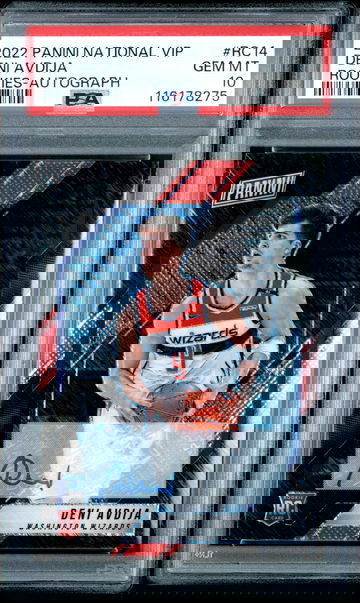 Deni Avdija 2022 Panini National Vip Rookies Autograph #RC14 PSA 10 Auto