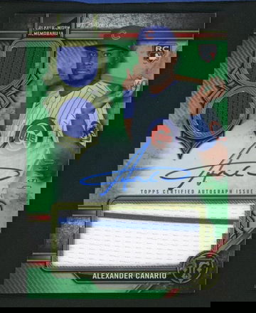 2024 Topps Triple Threads Alexander Canario Rookie /50 jersey Auto