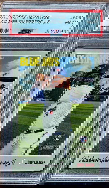 2019 VLADIMIR GUERRERO JR. Topps Heritage PSA 9 Rookie RC #504