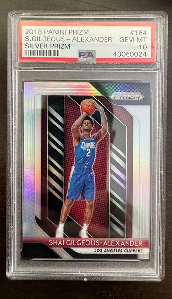 2018 Panini Prizm Shai Gilgeous-Alexander Silver PSA 10