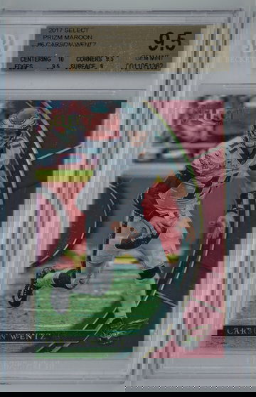 2017 Select Prizm Maroon /99 Carson Wentz  BGS 9.5