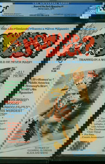 HOWARD THE DUCK MAGAZINE #1, CGC 9.2 NM-