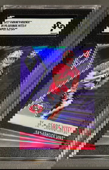 2017 Panini Phoenix #195 George Kittle Purple /149 SGC 9