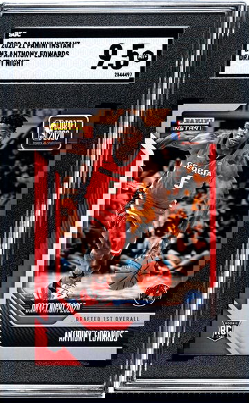 2020-21 Panini Instant Draft Night Anthony Edwards #DN3 RC /2207 SGC 9.5