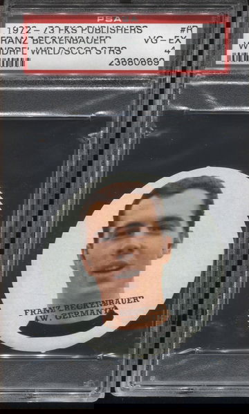 1972 FKS Publishers #R Franz Beckenbauer Wonderful World Soccer Stars PSA 4 *0669