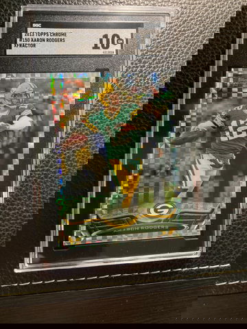 2013	Topps Chrome Xfractor Aaron Rodgers SGC 10