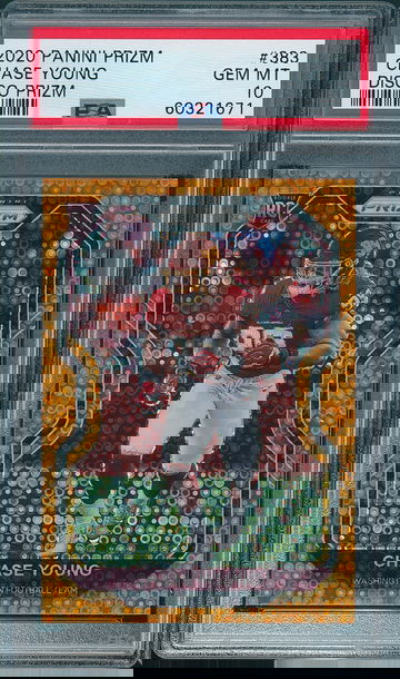 2020 Prizm Chase Young #383 Disco Prizm PSA 10
