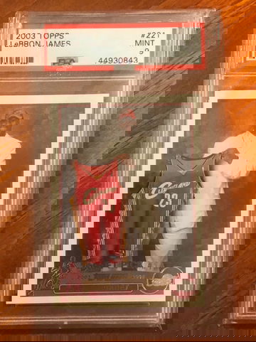 2003 Topps Lebron James RC PSA 9
