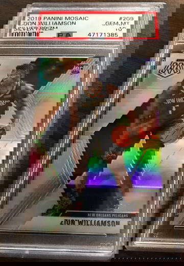 2019 Mosaic Zion Williamson Silver Prizm