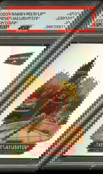 2020 Panini Prizm Draft Picks Downtown Tyrese Haliburton #13 PSA 10