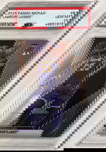 2019 PANINI MOSAIC LeBRON JAMES #8  GEM- MINT 10