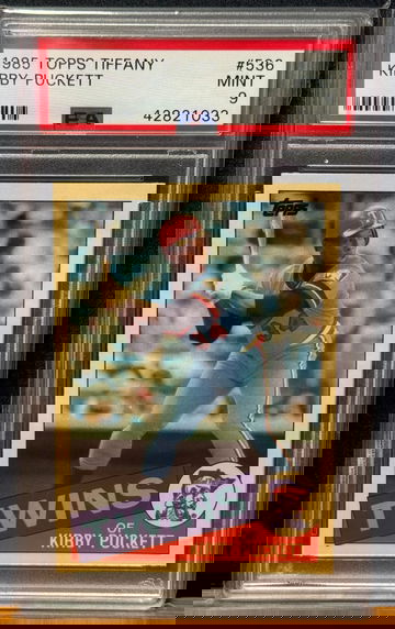 1985 Topps Tiffany Kirby Puckett ROOKIE CARD RC #536 PSA 9 MINT