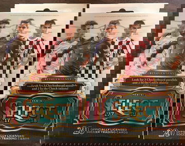 2017-18 Select Soccer Hanger Box lot of 2