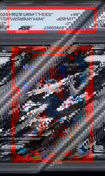 2024 Panini Prizm Draft Picks Red Ice Victor Wembanyama #99 PSA 10