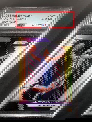 Marvin Bagley III 2018 Panini Prizm #181 Silver Prizm PSA 10 GEM MT